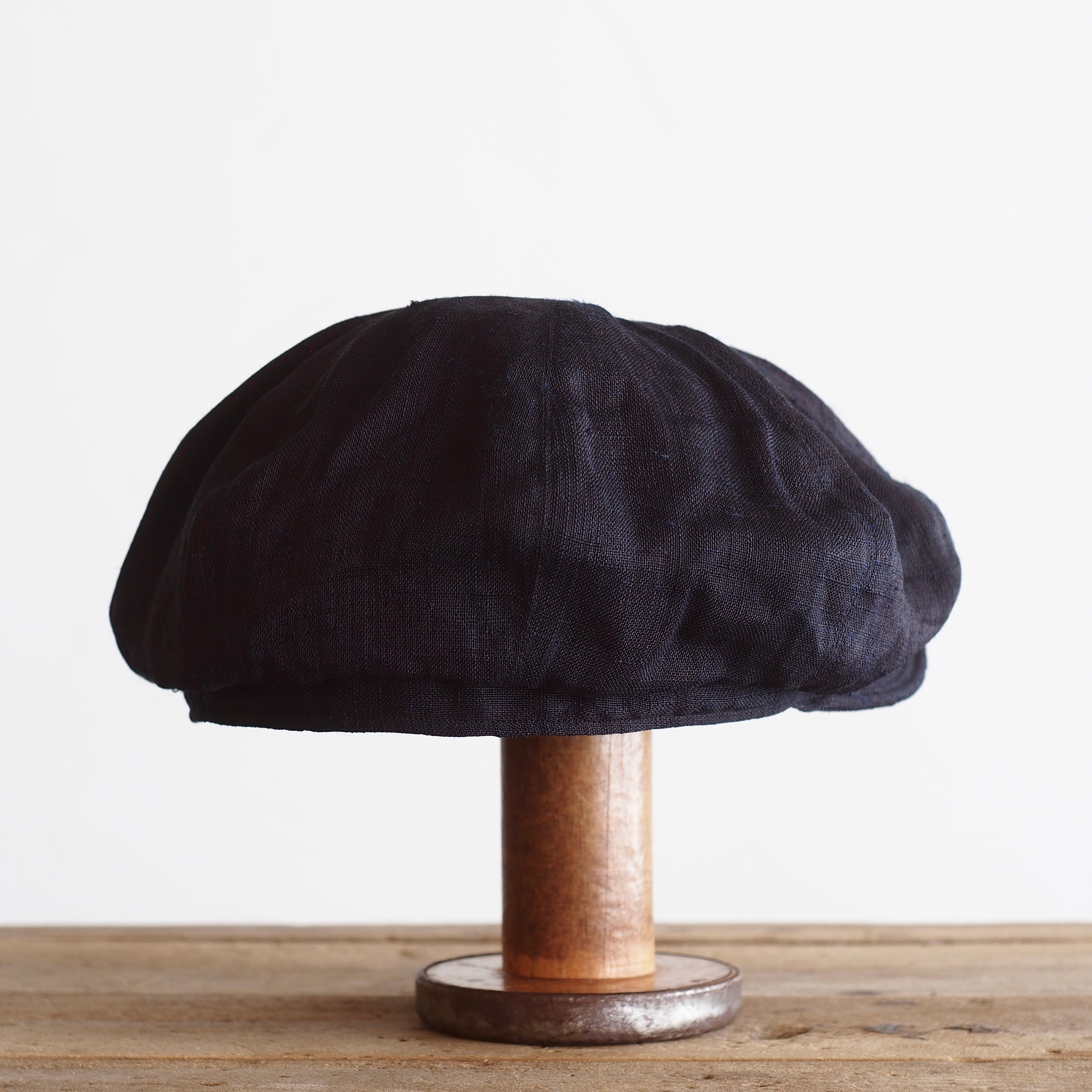 NORA CAP ~type newsboy~60 japan old indigo linen