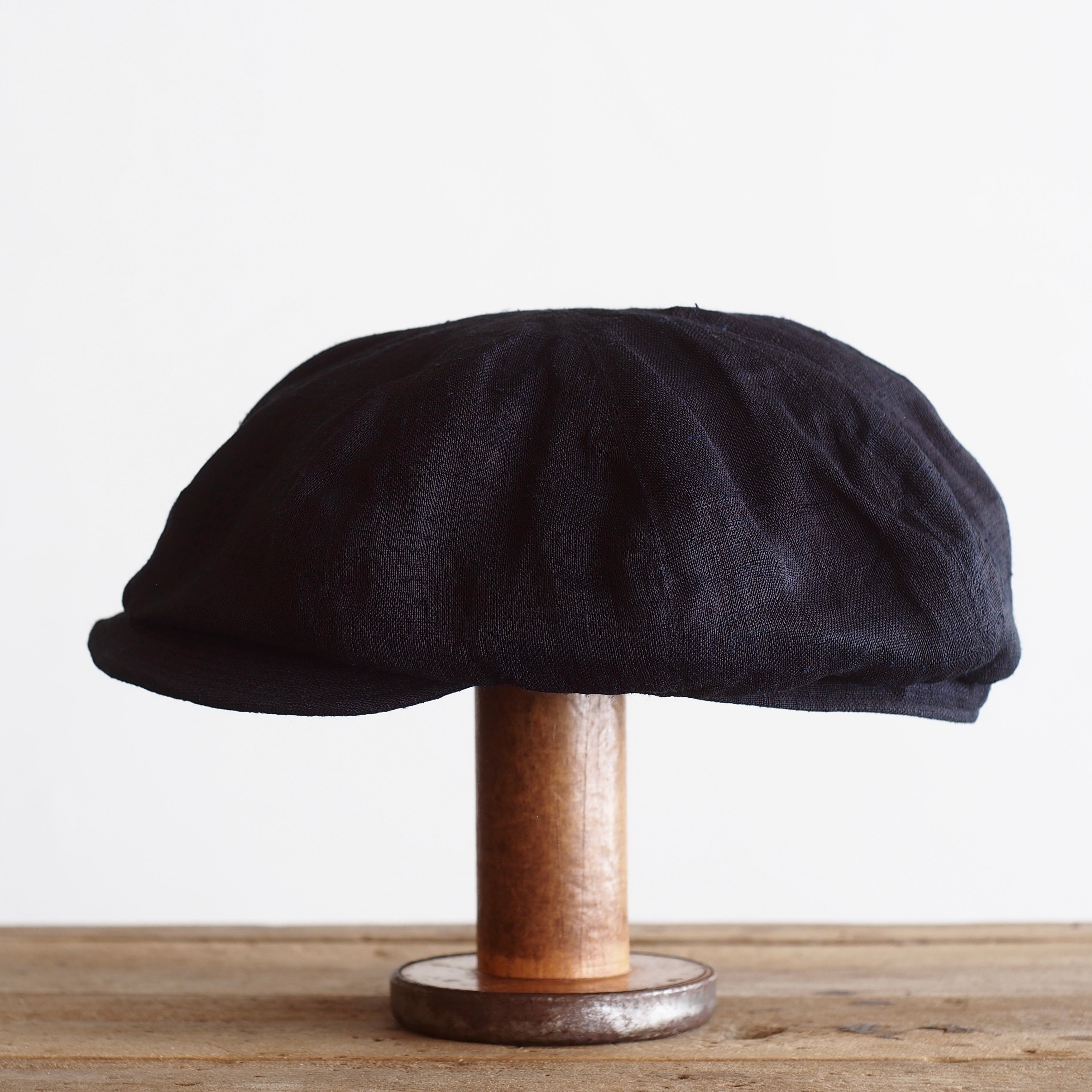 NORA CAP ~type newsboy~61japan old indigo linen