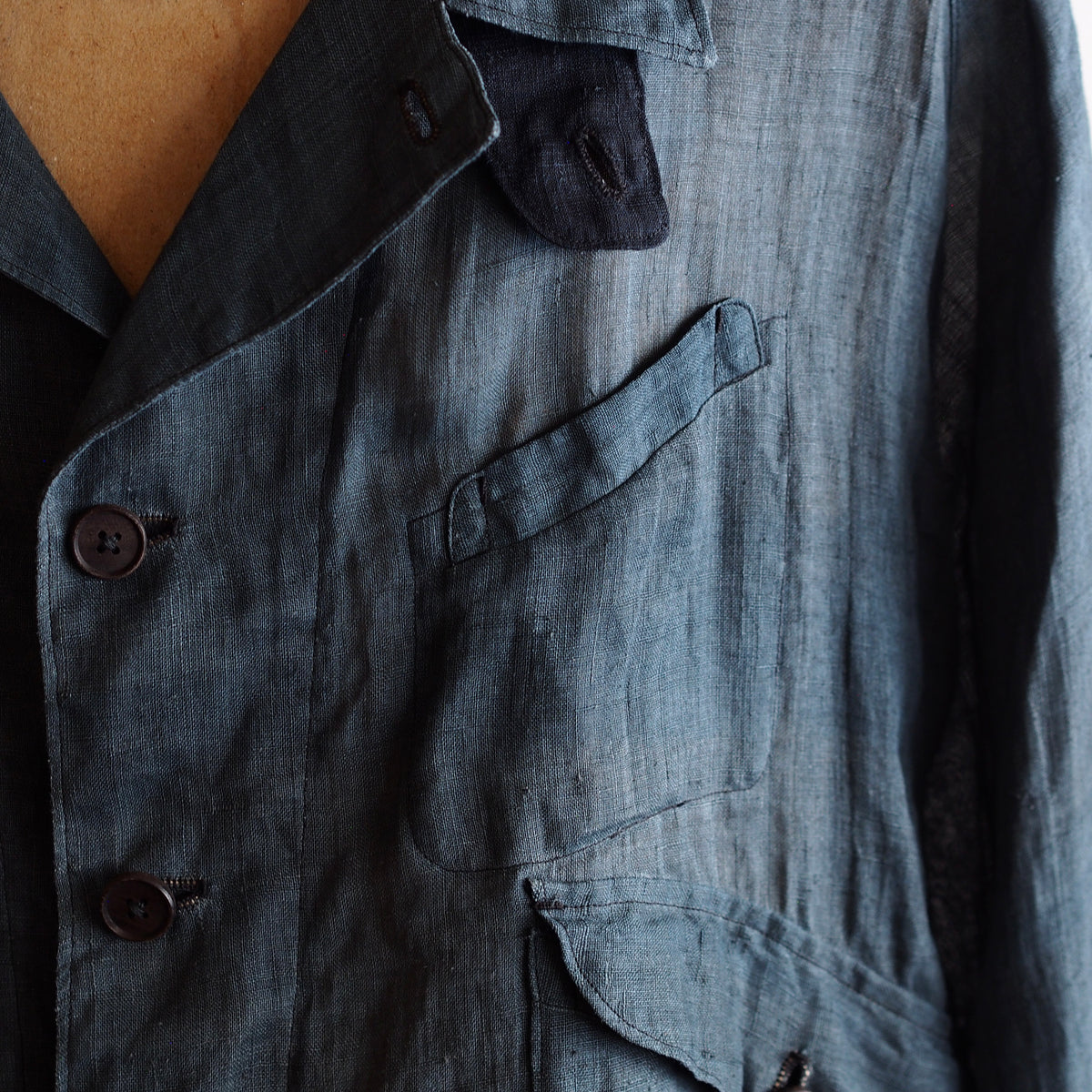 NORA SHORT SHIRT JACKET~japan old ramie fabric~