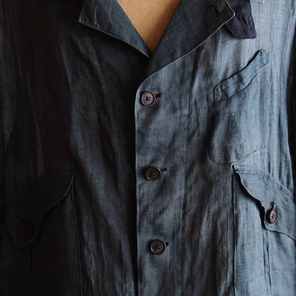 NORA SHORT SHIRT JACKET~japan old ramie fabric~