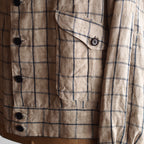 NORA SHORT JACKET~japan old linen fabric~
