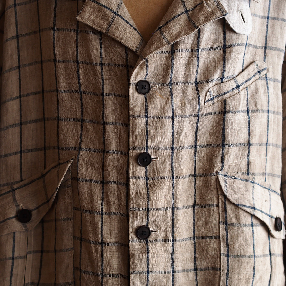 NORA SHORT JACKET~japan old linen fabric~
