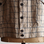 NORA SHORT JACKET~japan old linen fabric~
