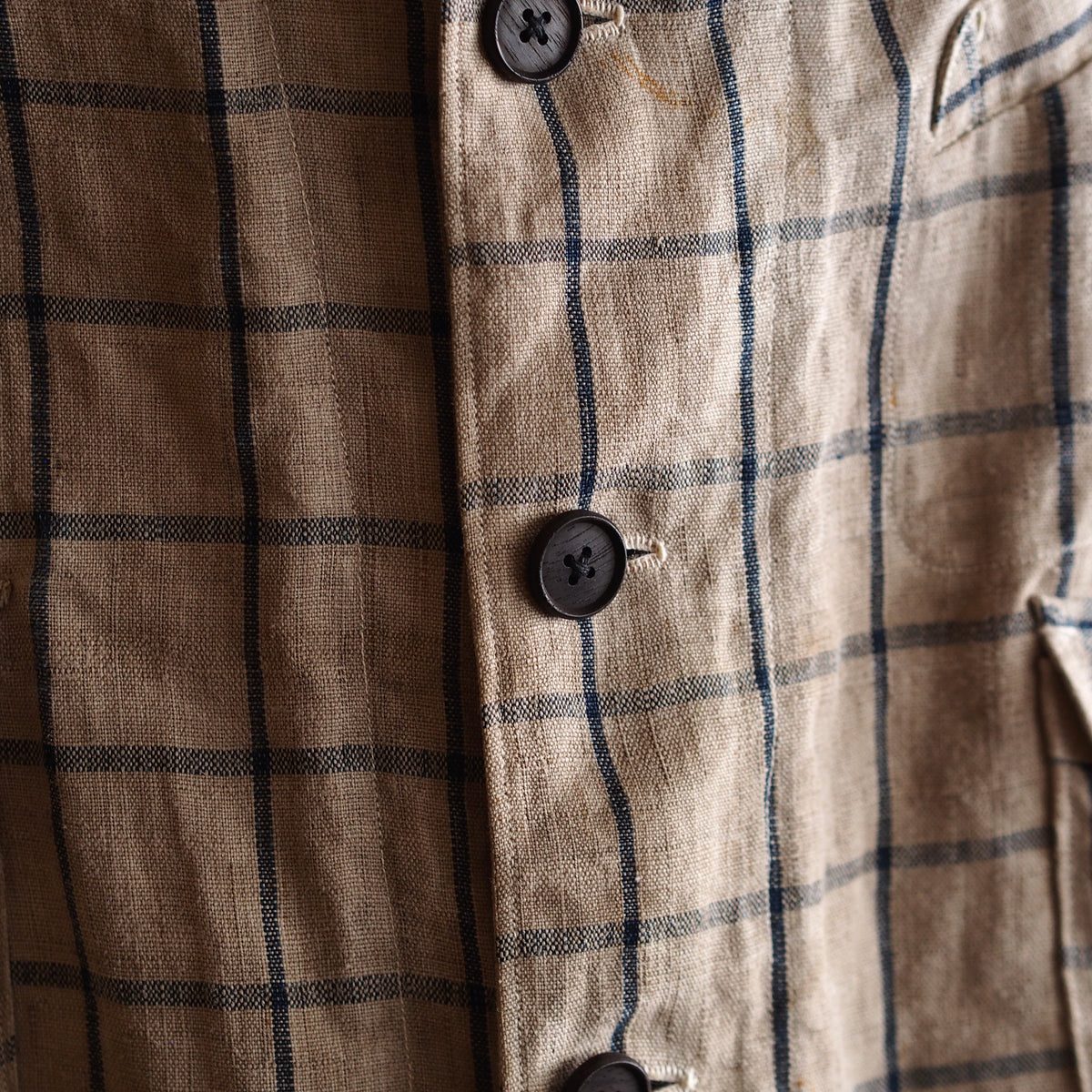 NORA SHORT JACKET~japan old linen fabric~