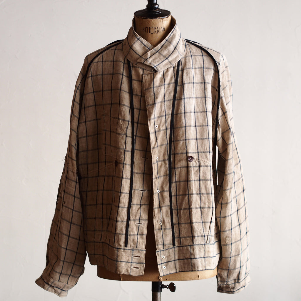 NORA SHORT JACKET~japan old linen fabric~