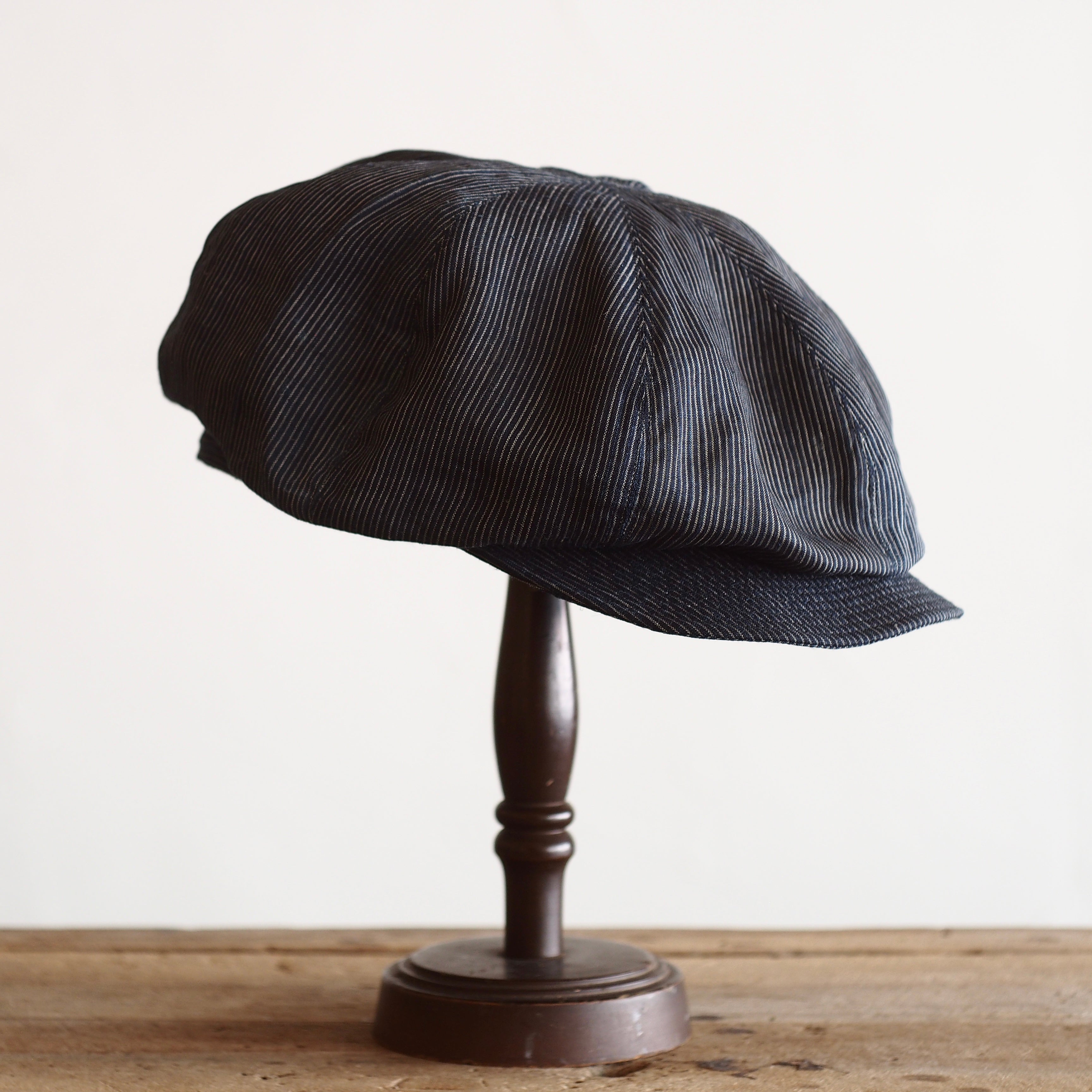 NORA CAP ~type newsboy~60japan old ramie/silk fabric