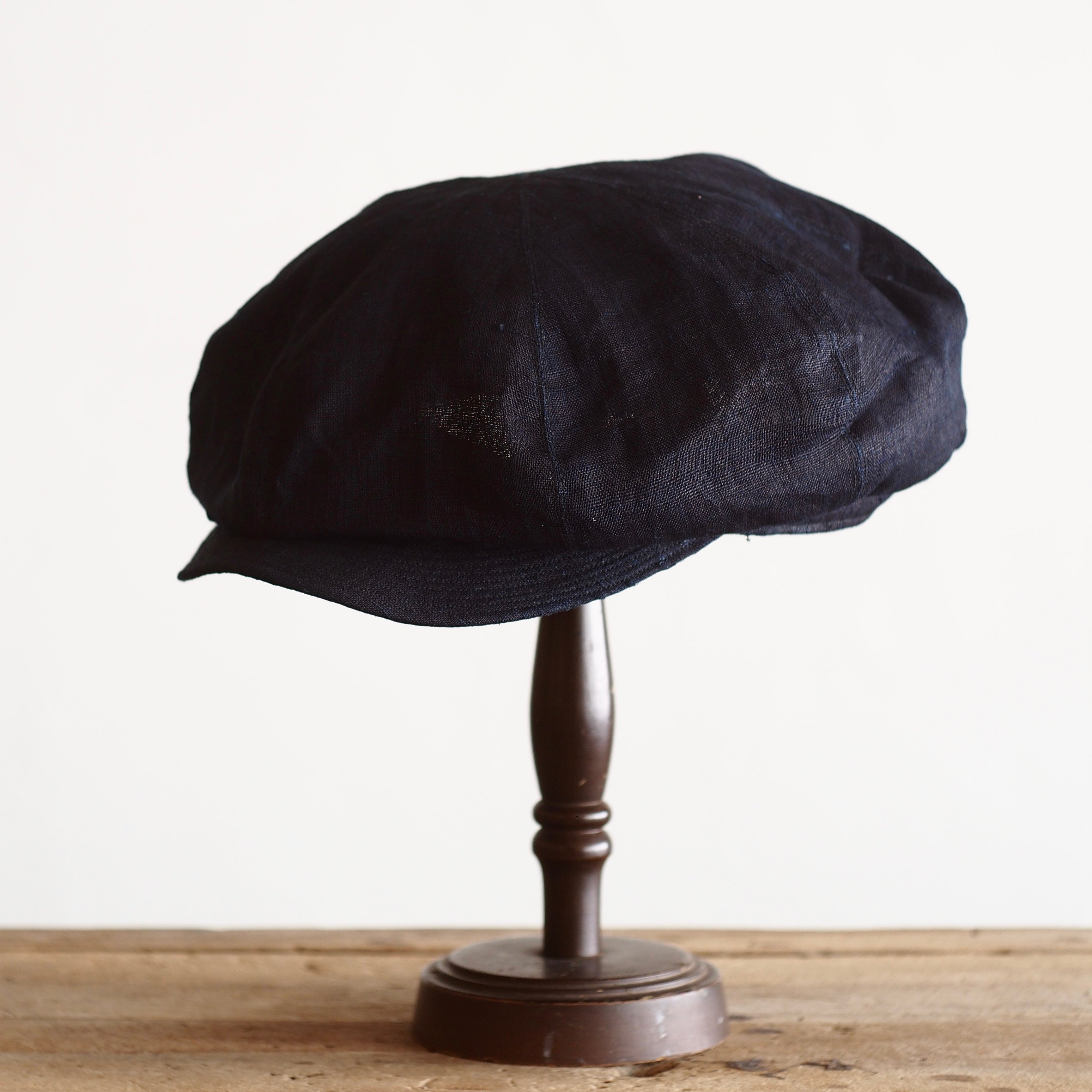 NORA CAP ~type newsboy~60 japan old indigo ramie