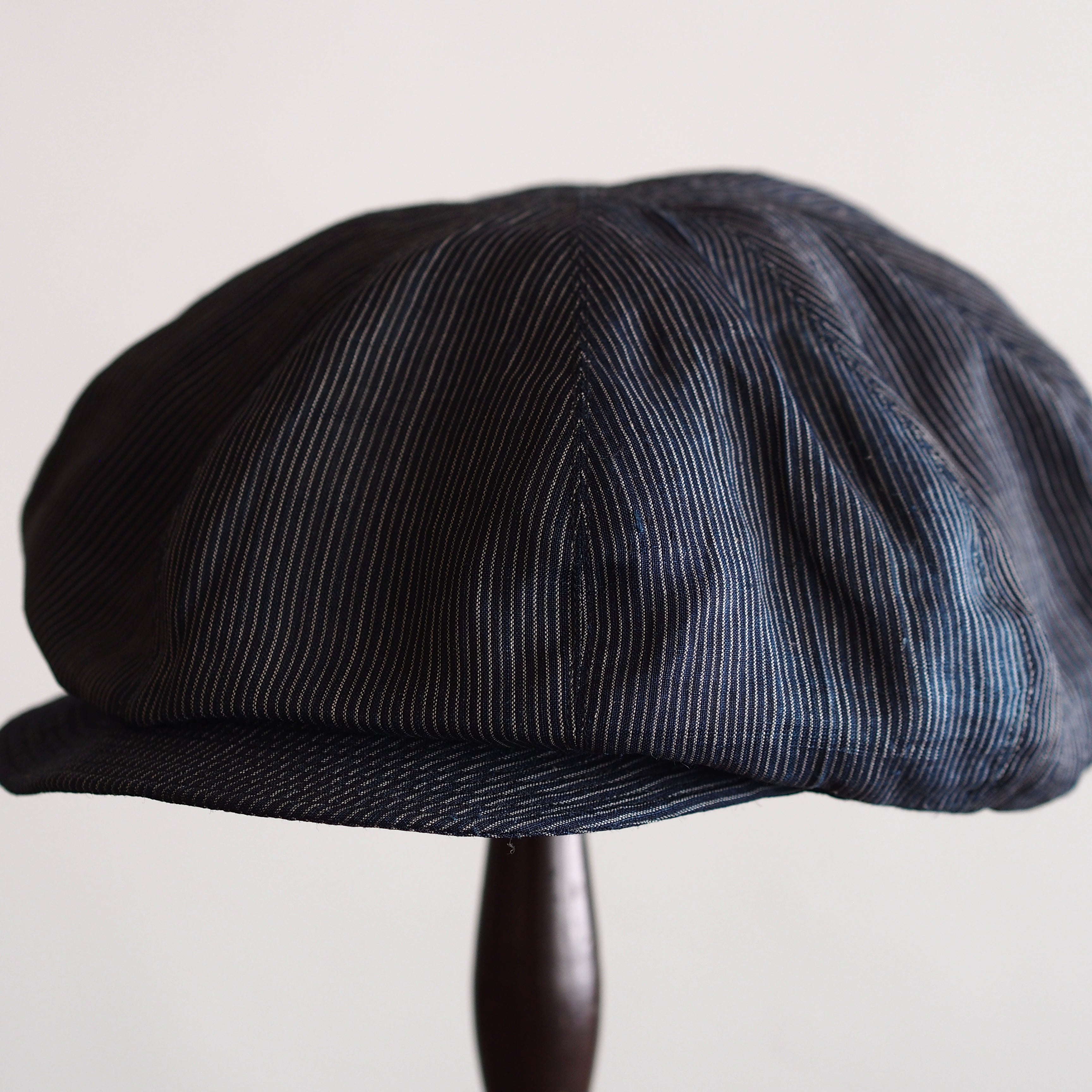 NORA CAP ~type newsboy~60japan old ramie/silk fabric