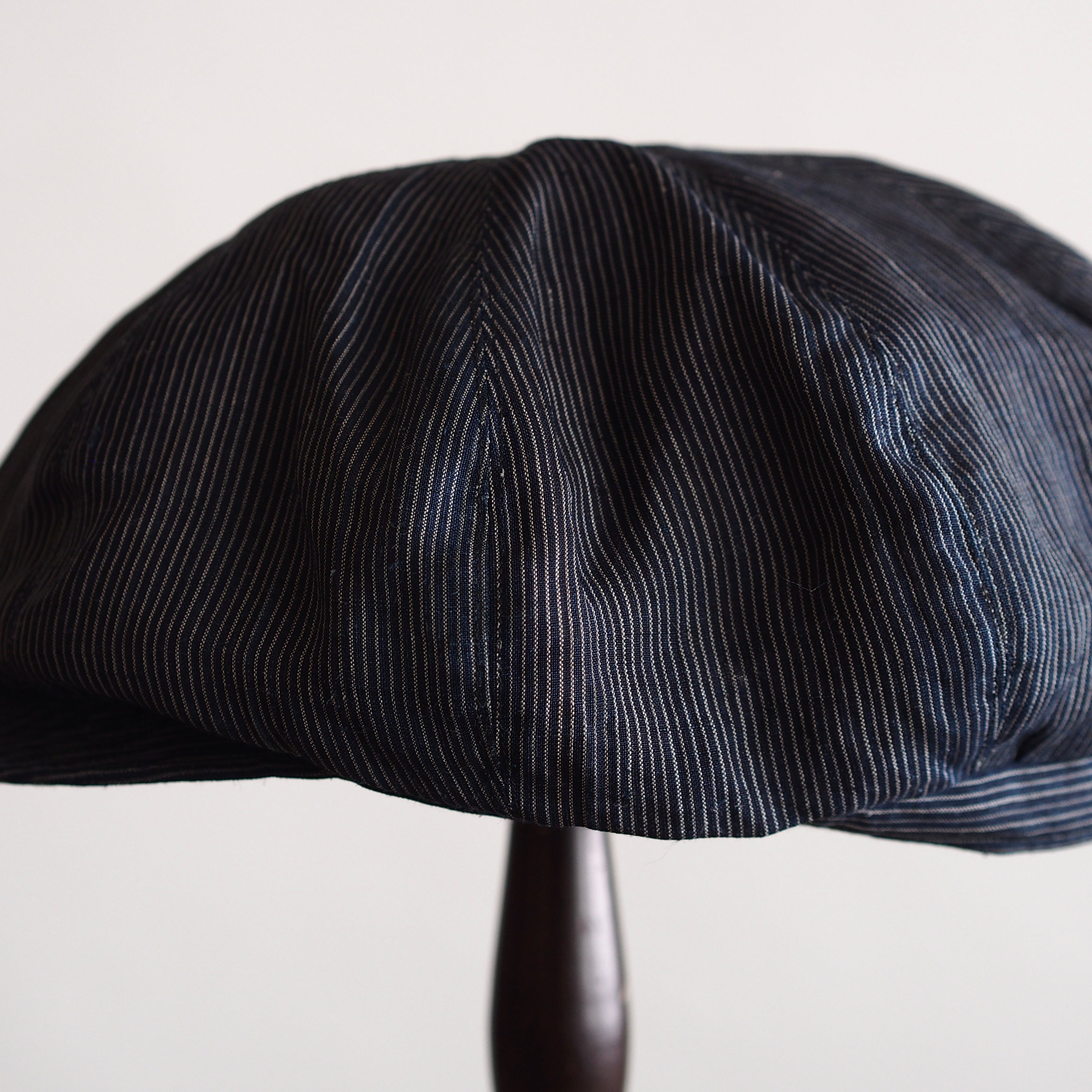 NORA CAP ~type newsboy~60japan old ramie/silk fabric