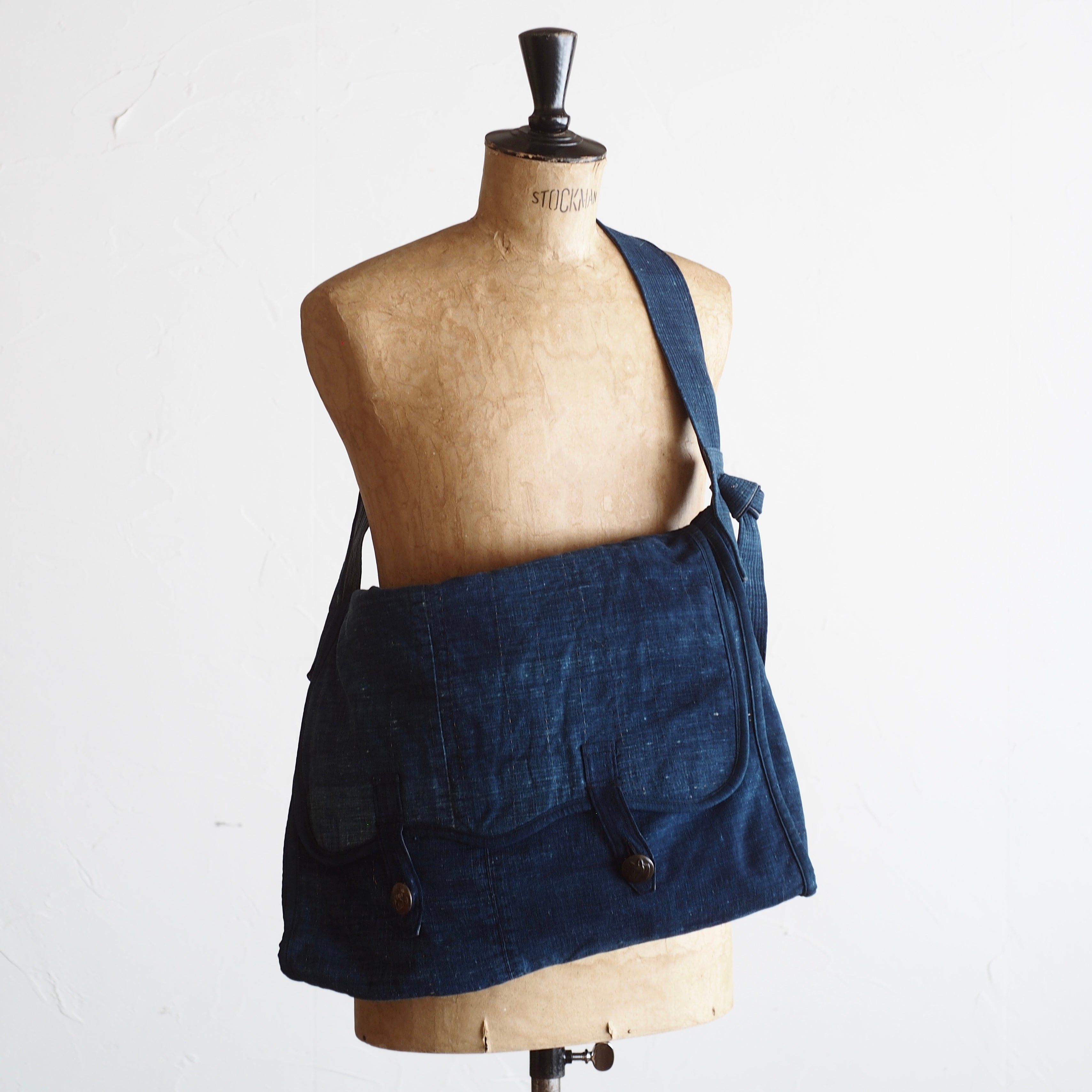 NORA BAG~type postman~japan old indigo cotton