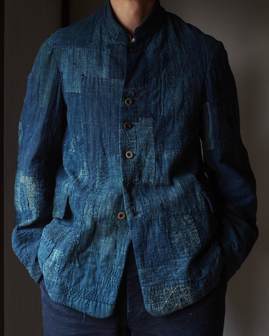 NORA JACKET~ old indigo boro fabric~