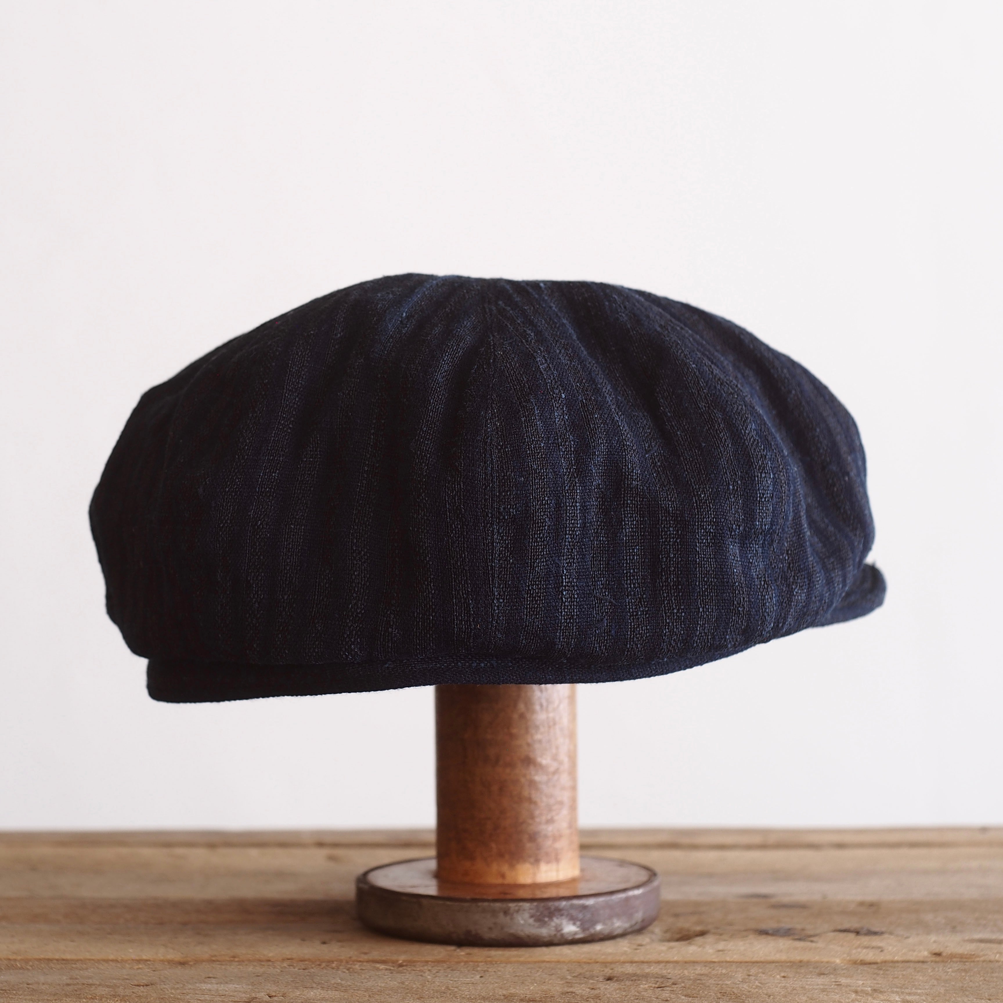 NORA CAP ~type newsboy~61japan old indigo cotton/hemp