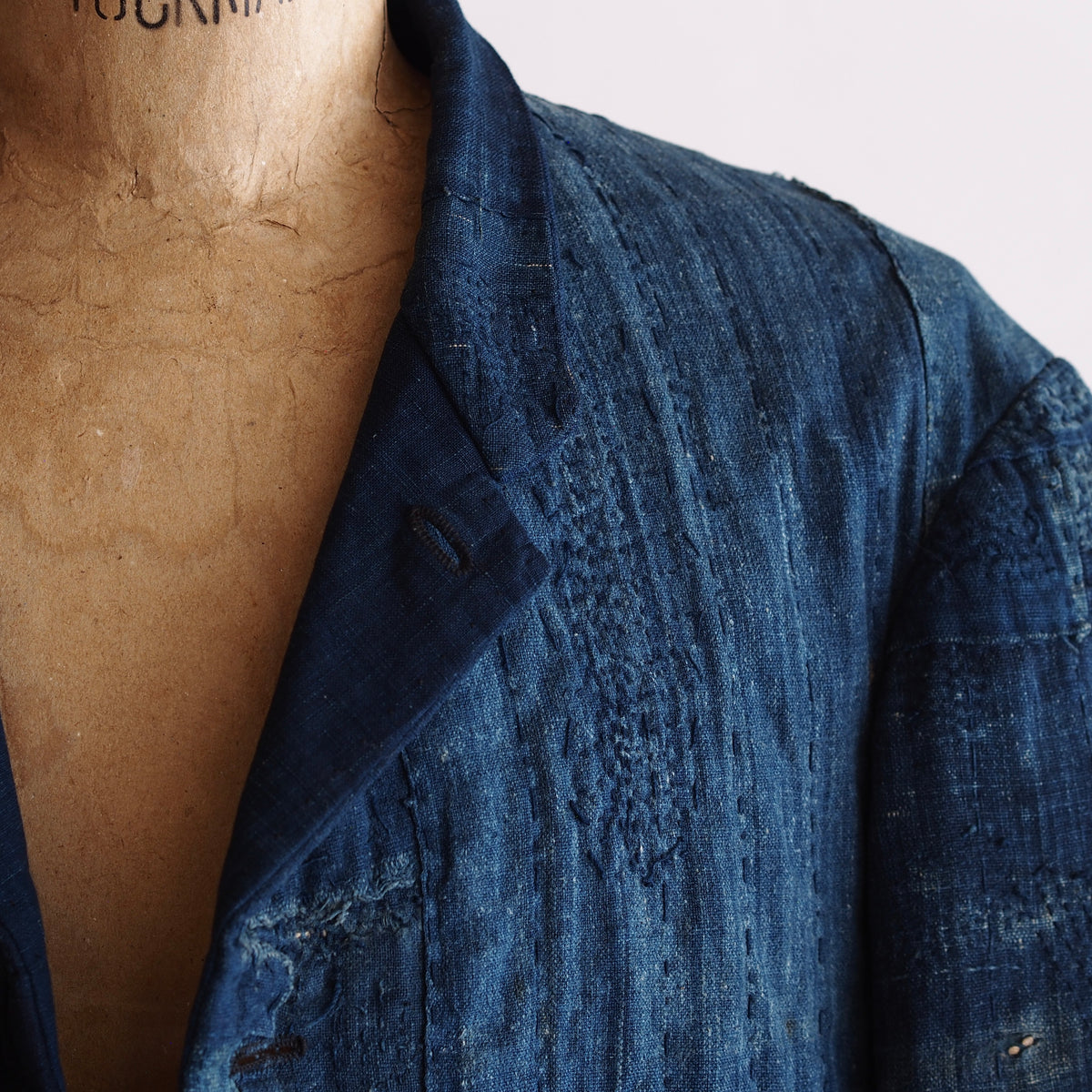 NORA JACKET~ old indigo boro fabric~