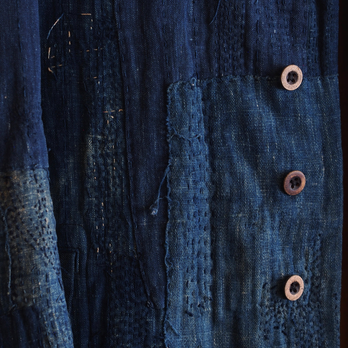 NORA JACKET~ old indigo boro fabric~