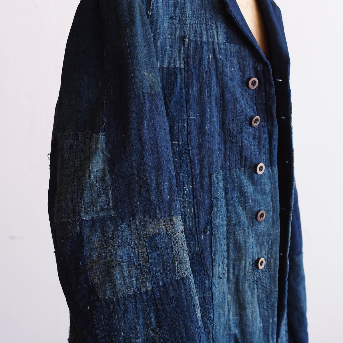 NORA JACKET~ old indigo boro fabric~