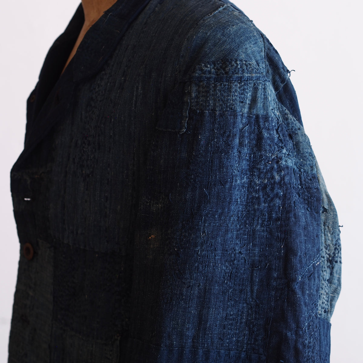 NORA JACKET~ old indigo boro fabric~