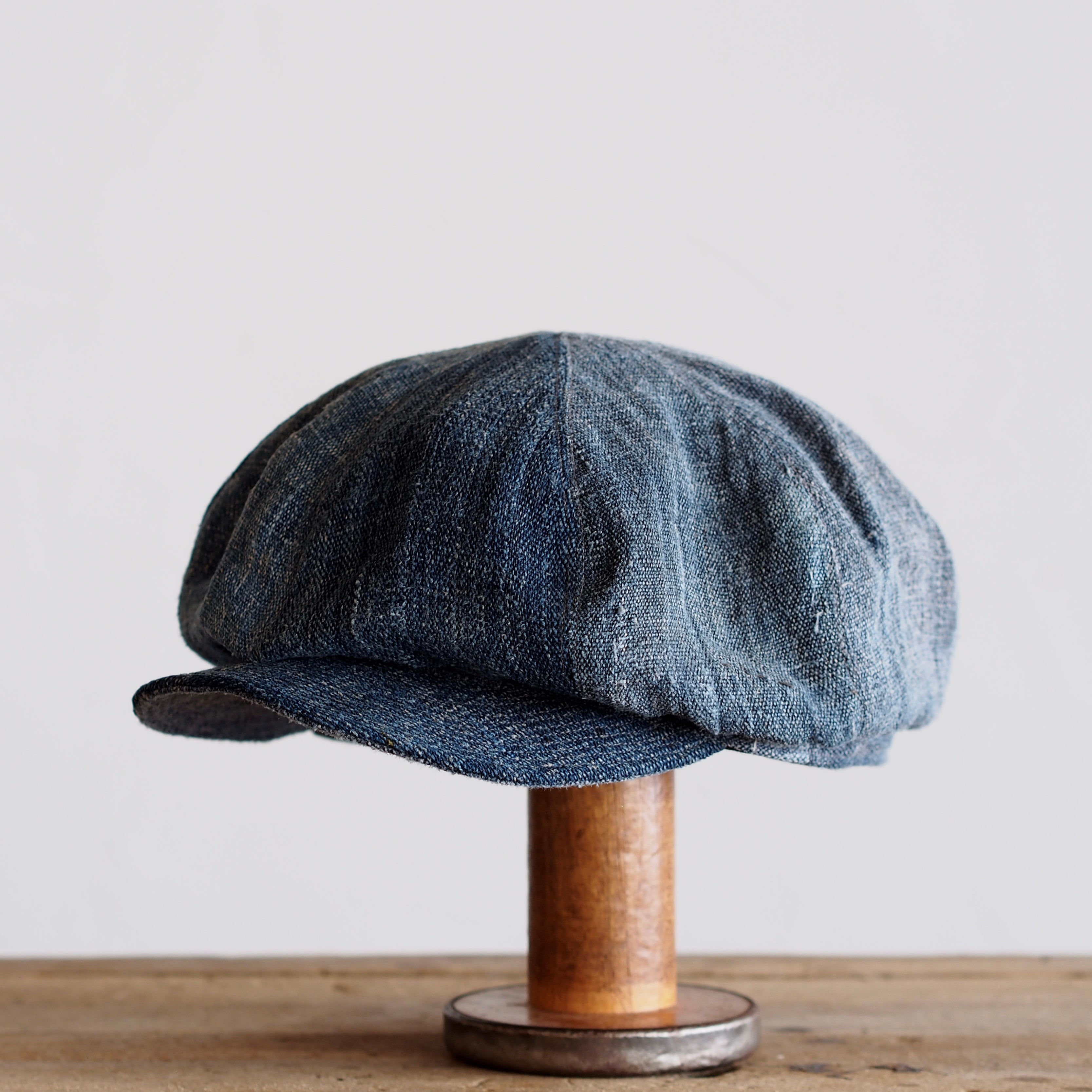 JAPAN VINTAGE FABRIC CAP ~type newsboy~60 南部麻