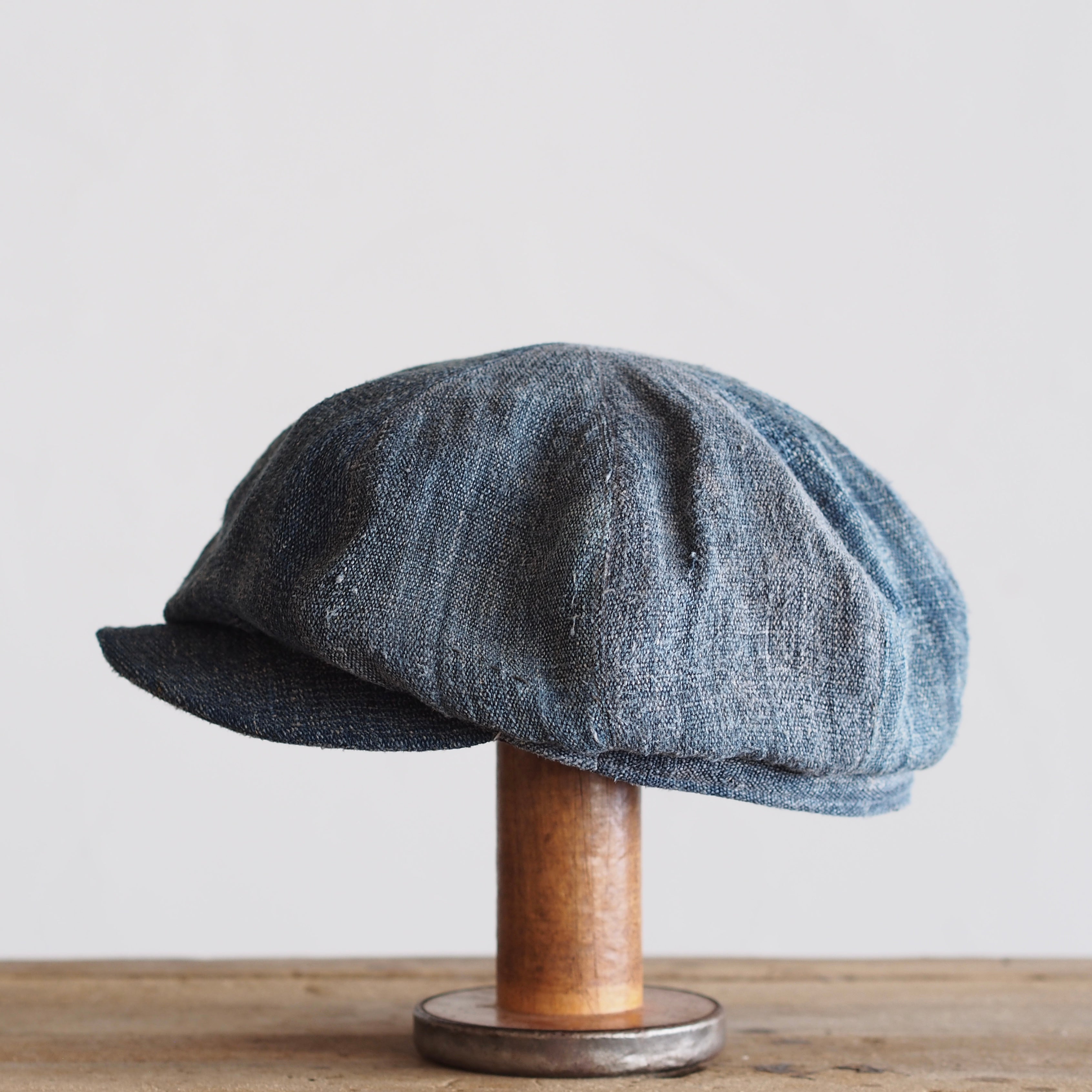 JAPAN VINTAGE FABRIC CAP ~type newsboy~60 南部麻