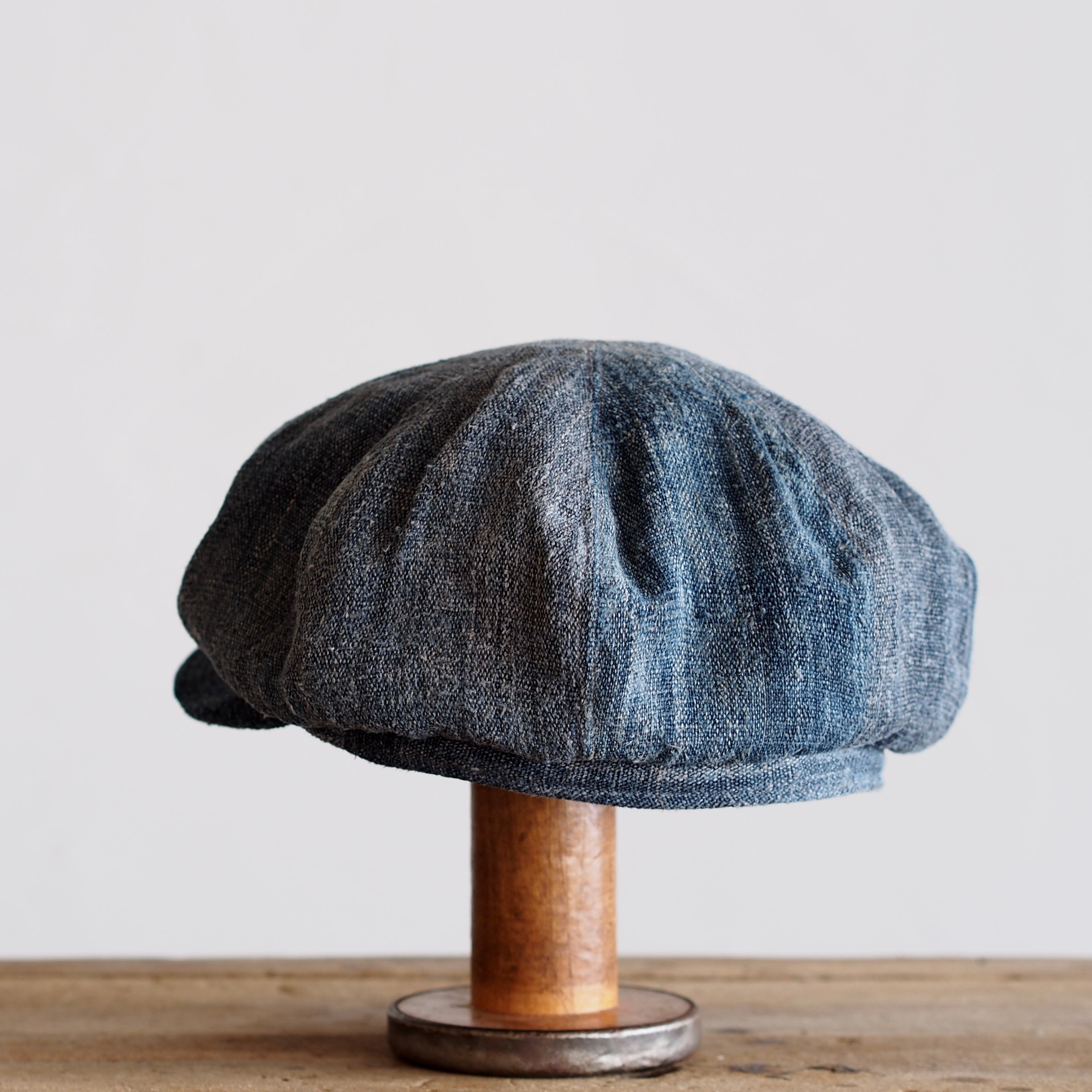 JAPAN VINTAGE FABRIC CAP ~type newsboy~60 南部麻