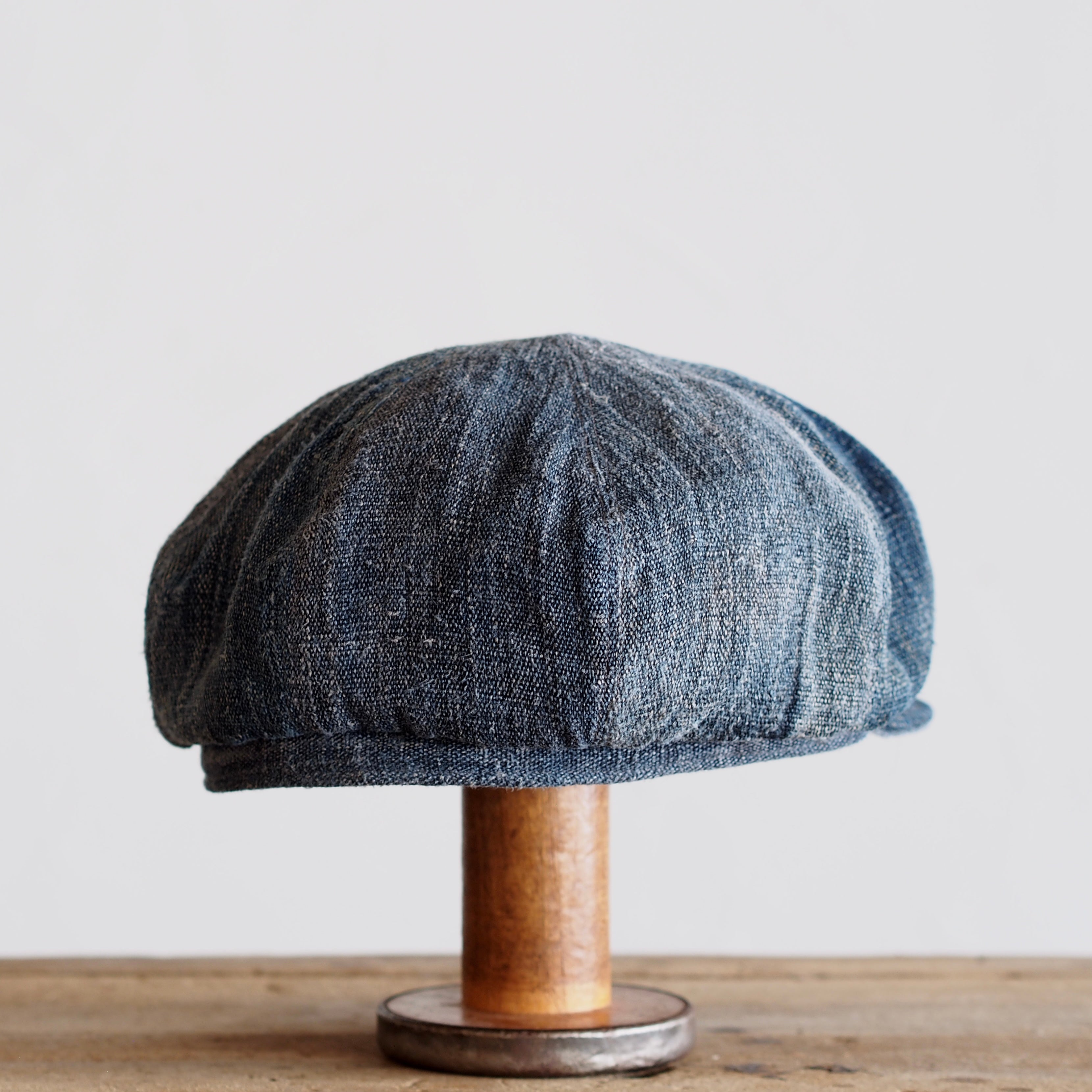JAPAN VINTAGE FABRIC CAP ~type newsboy~60 南部麻
