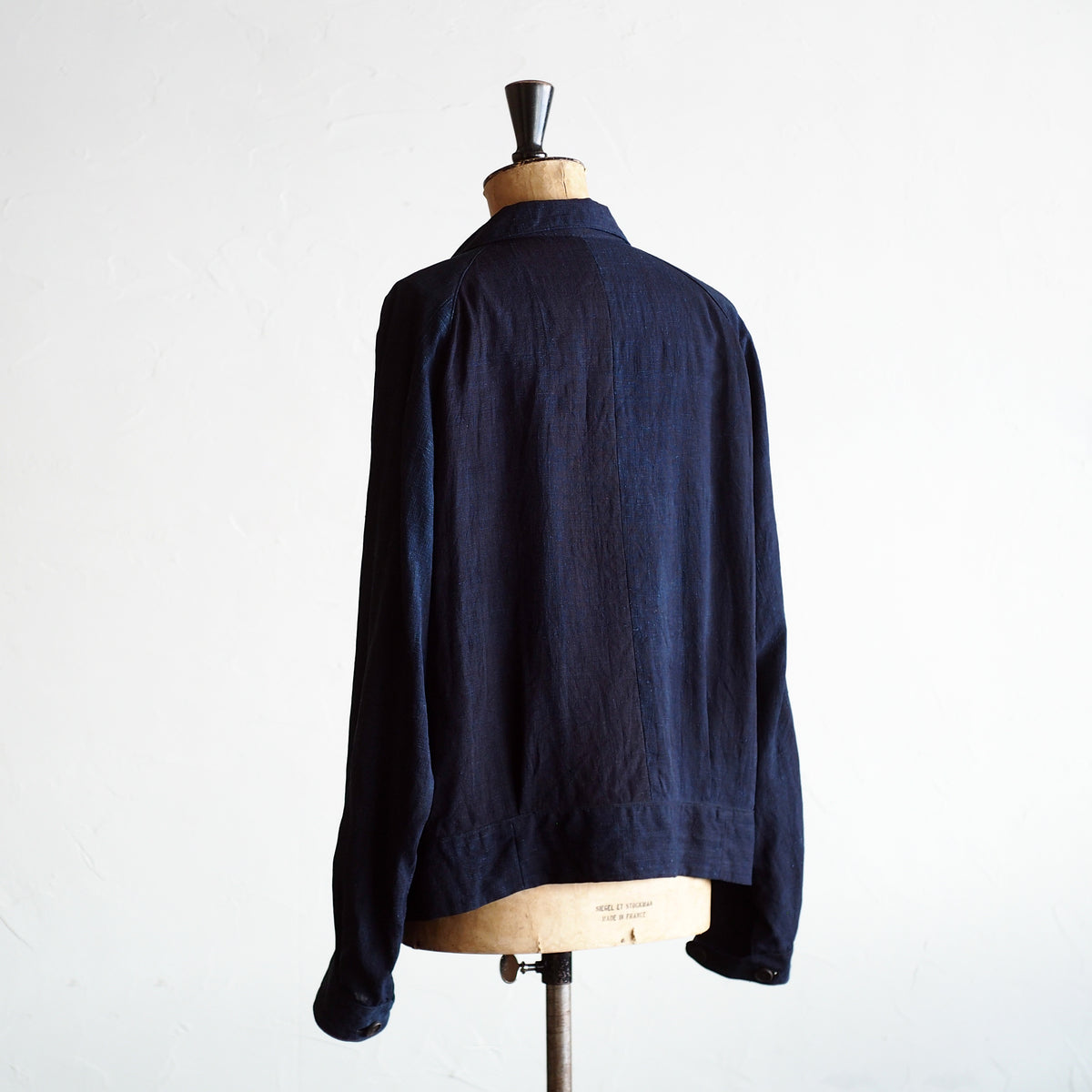 NORA SHORT SHIRT JACKET~japan old indigo silk fabric~