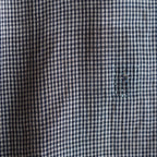 NORA SHORT SHIRT JACKET~japan old linen checked fabric~