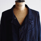 NORA SHORT SHIRT JACKET~japan old indigo silk fabric~