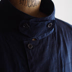 NORA SHORT SHIRT JACKET~japan old indigo silk fabric~