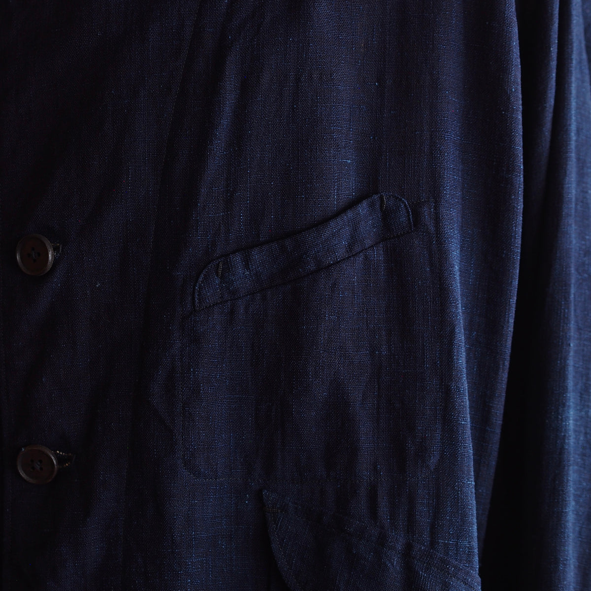NORA SHORT SHIRT JACKET~japan old indigo silk fabric~