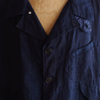 NORA SHORT SHIRT JACKET~japan old indigo silk fabric~