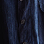 NORA SHORT SHIRT JACKET~japan old indigo silk fabric~