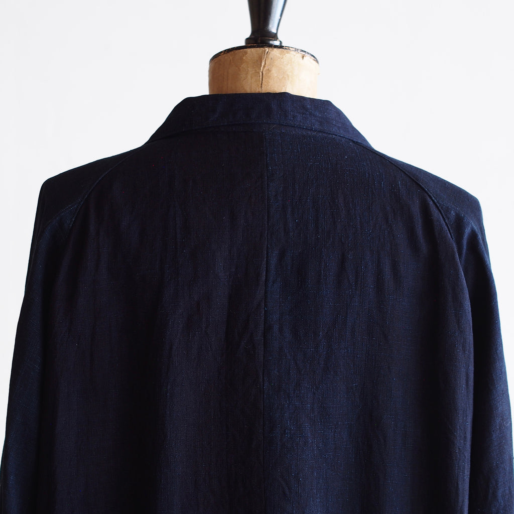 NORA SHORT SHIRT JACKET~japan old indigo silk fabric~