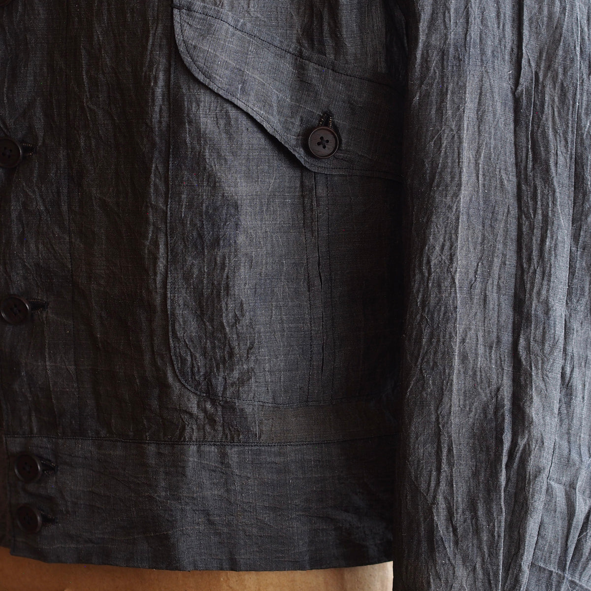 NORA SHORT SHIRT JACKET~japan old ramie fabric~