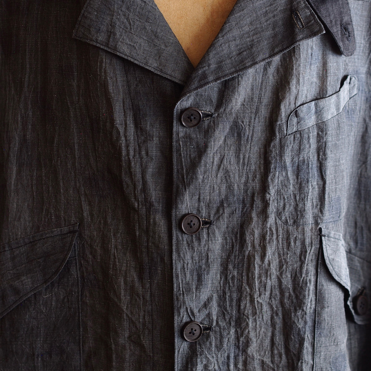 NORA SHORT SHIRT JACKET~japan old ramie fabric~