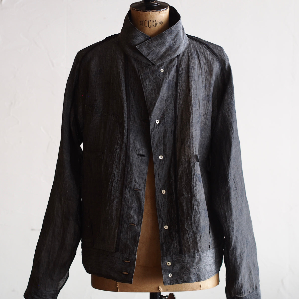 NORA SHORT SHIRT JACKET~japan old ramie fabric~