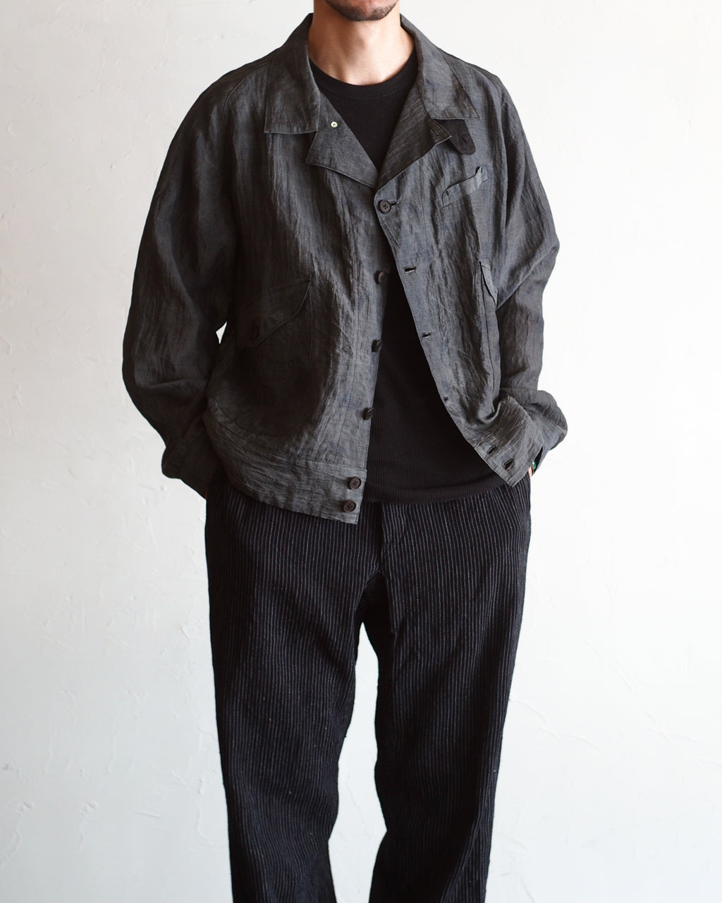 NORA SHORT SHIRT JACKET~japan old ramie fabric~