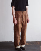 NORA WORK PANTS~japan old linen Kakisibu~