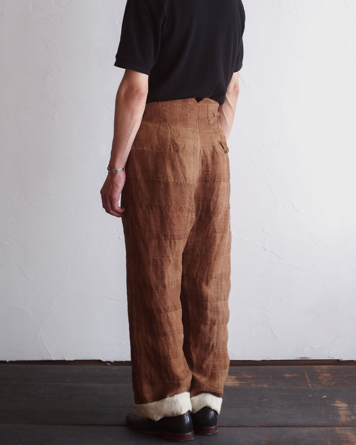 NORA WORK PANTS~japan old linen Kakisibu~