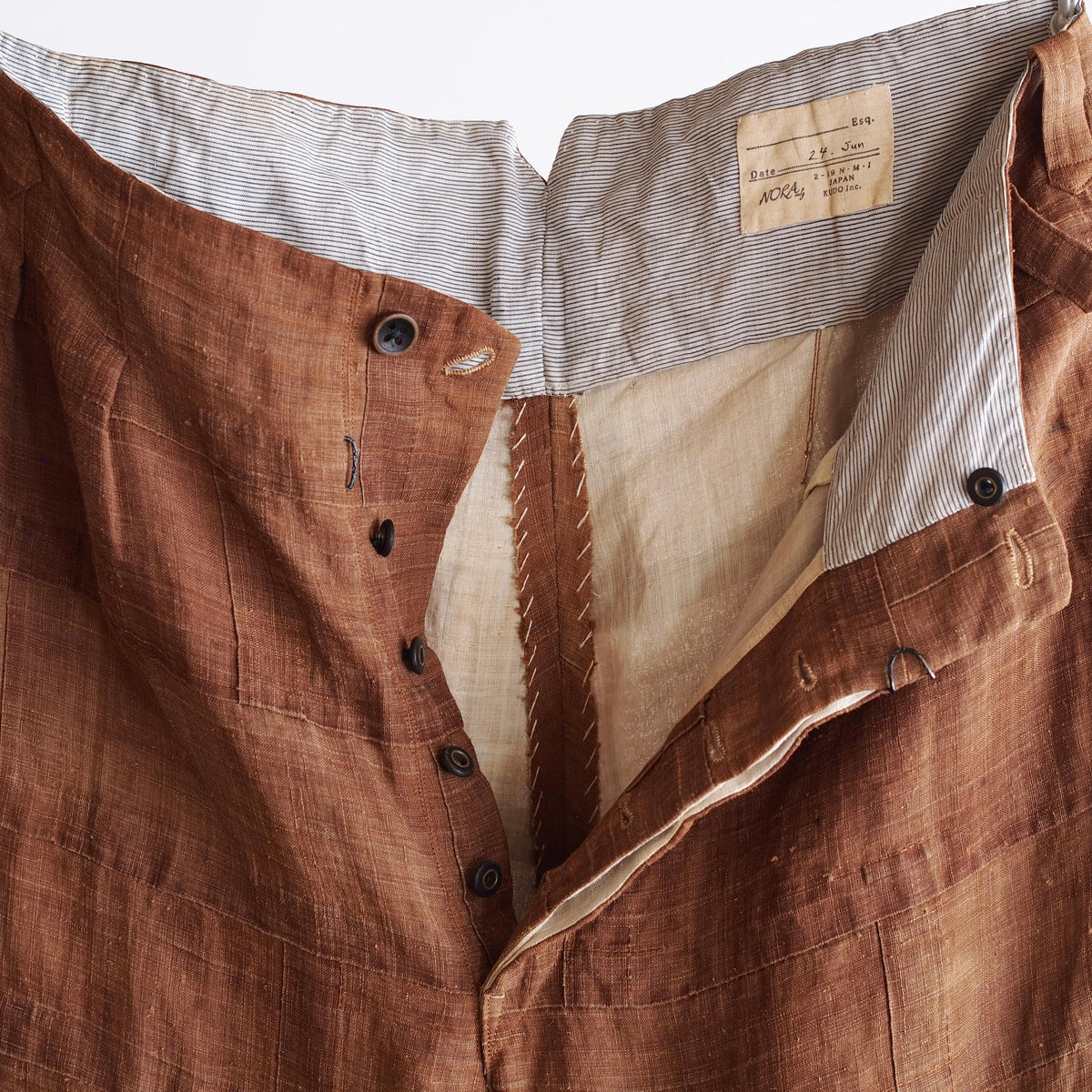 NORA WORK PANTS~japan old linen Kakisibu~