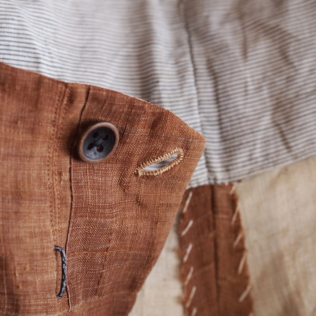 NORA WORK PANTS~japan old linen Kakisibu~