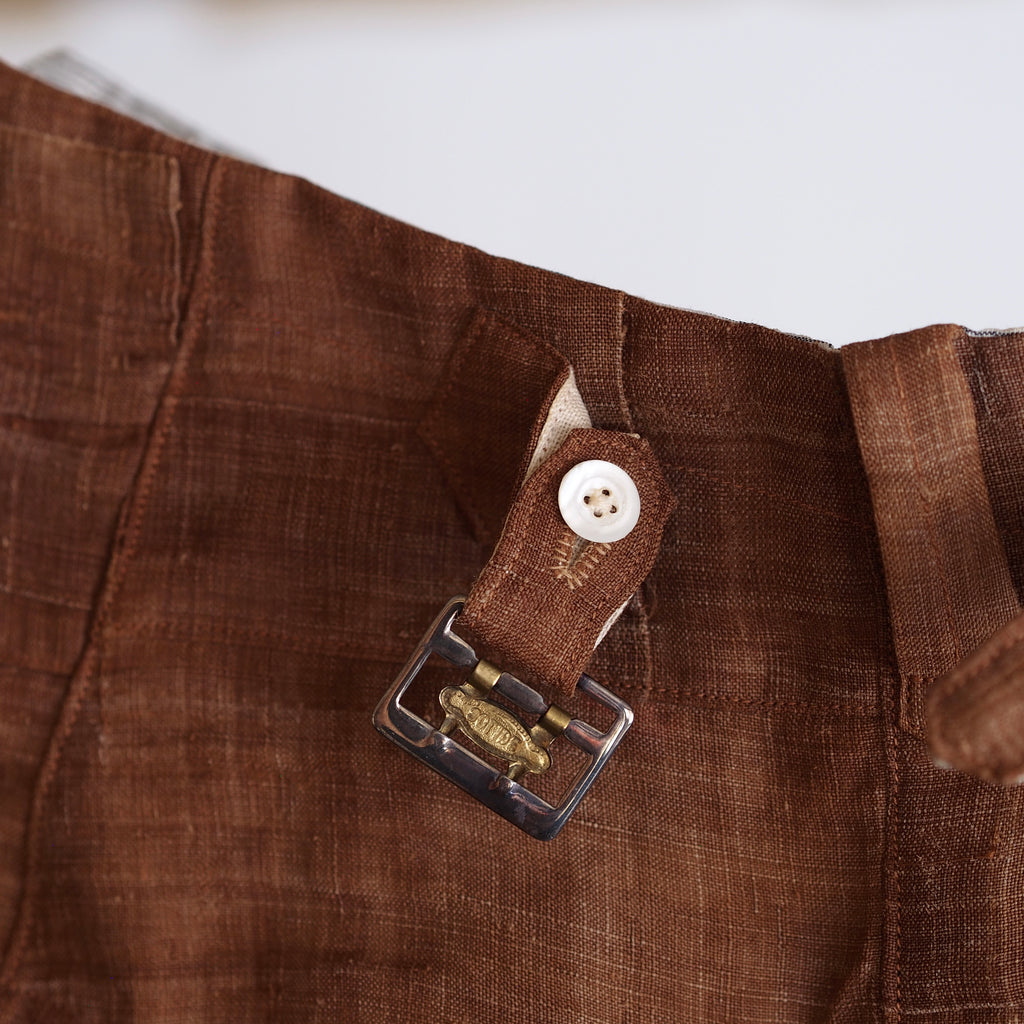 NORA WORK PANTS~japan old linen Kakisibu~