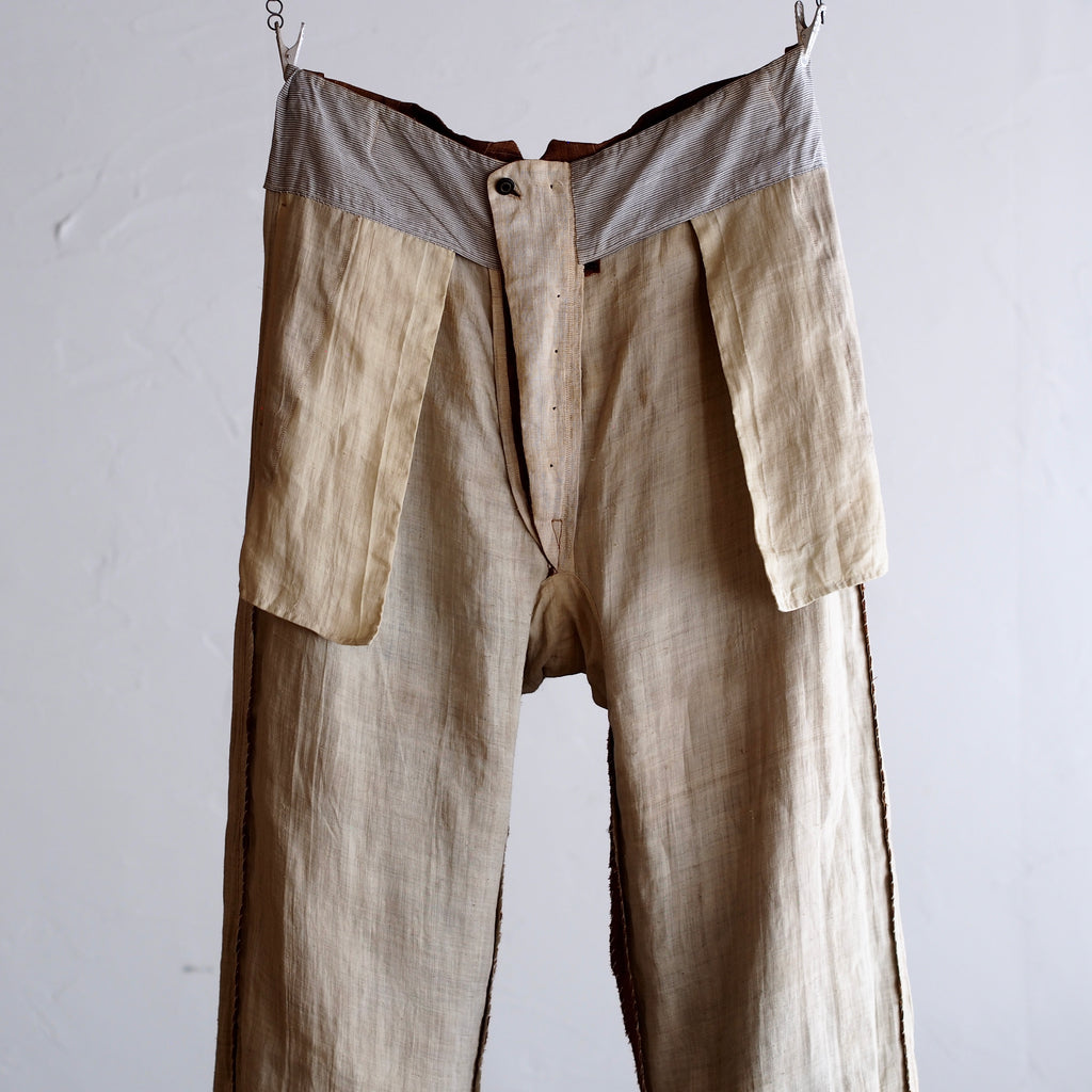 NORA WORK PANTS~japan old linen Kakisibu~