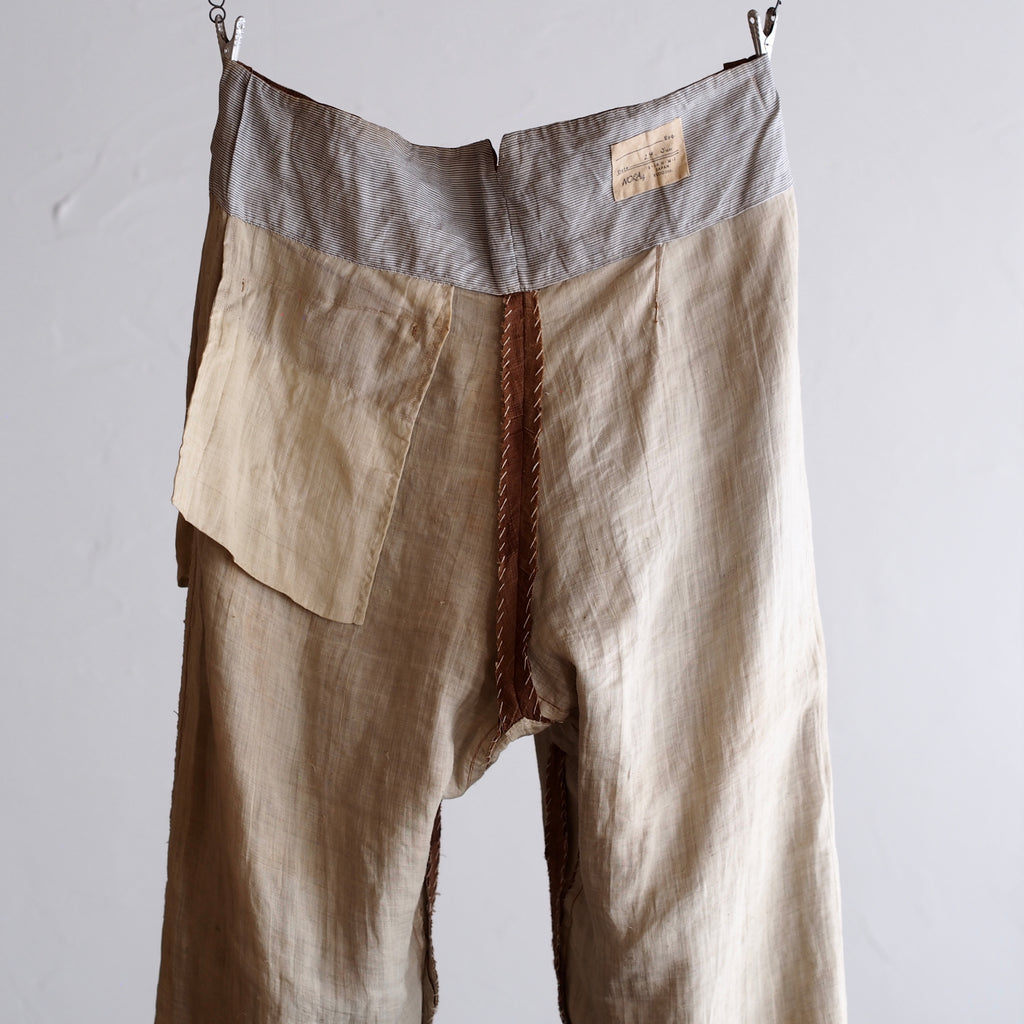 NORA WORK PANTS~japan old linen Kakisibu~
