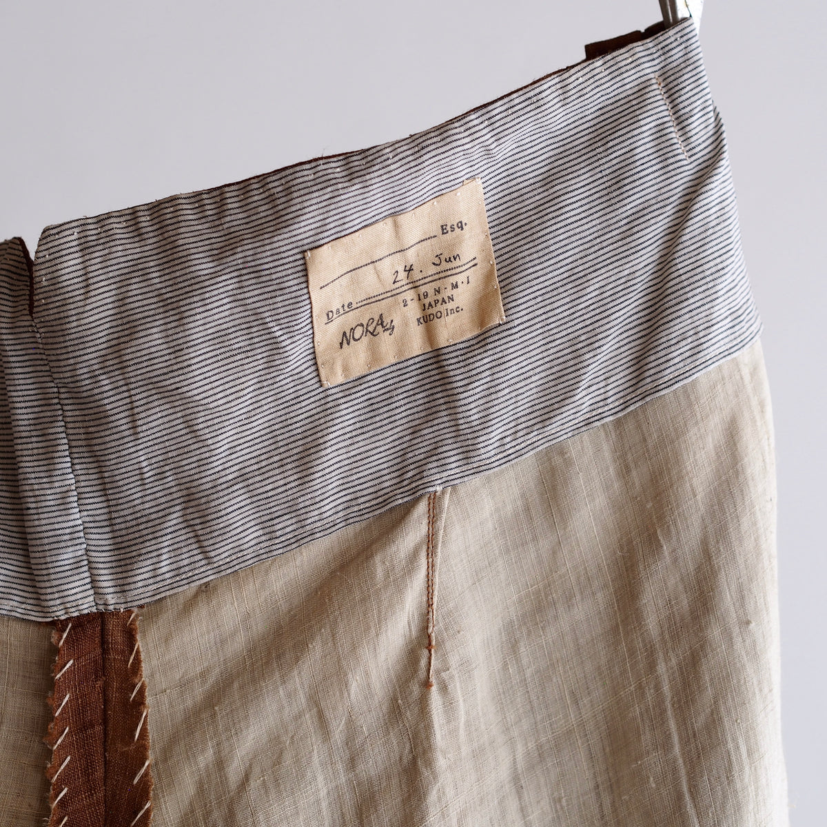 NORA WORK PANTS~japan old linen Kakisibu~
