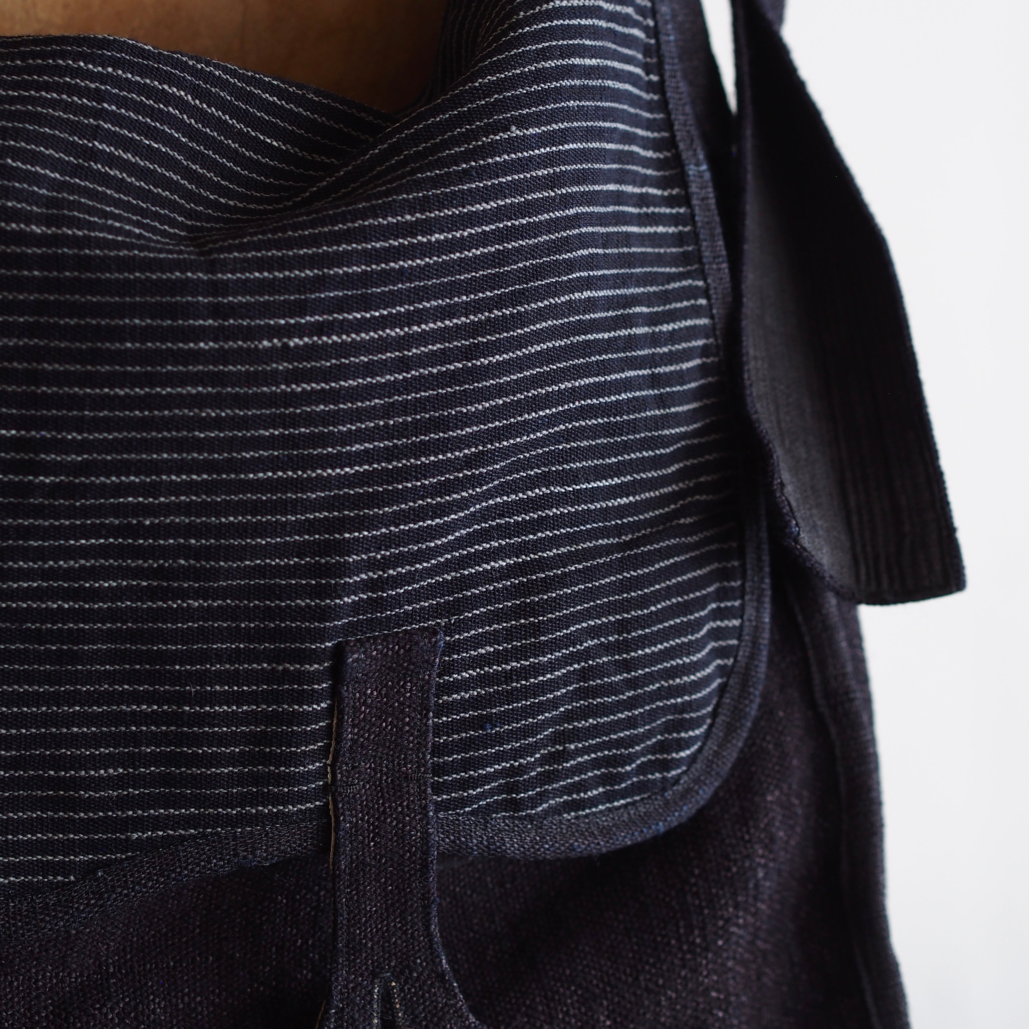 NORA BAG~type postman~japan old indigo hemp fabric~