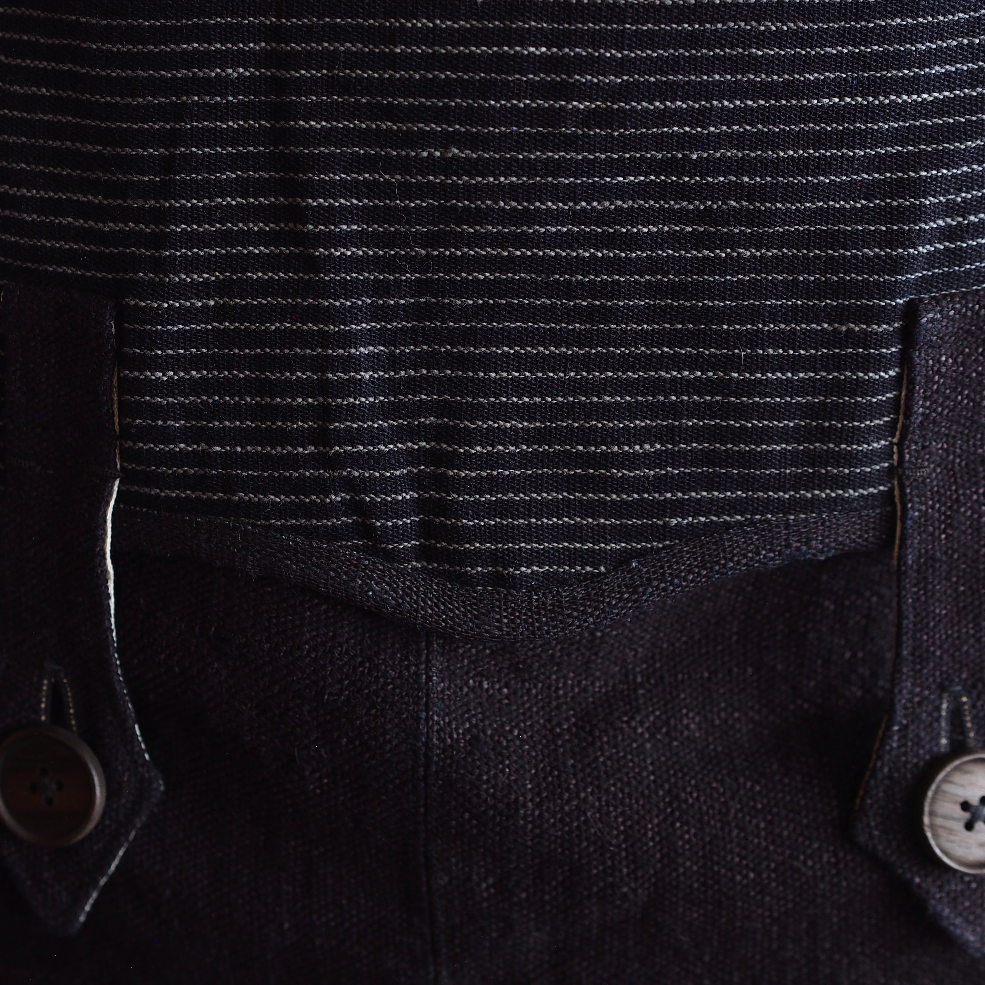 NORA BAG~type postman~japan old indigo hemp fabric~