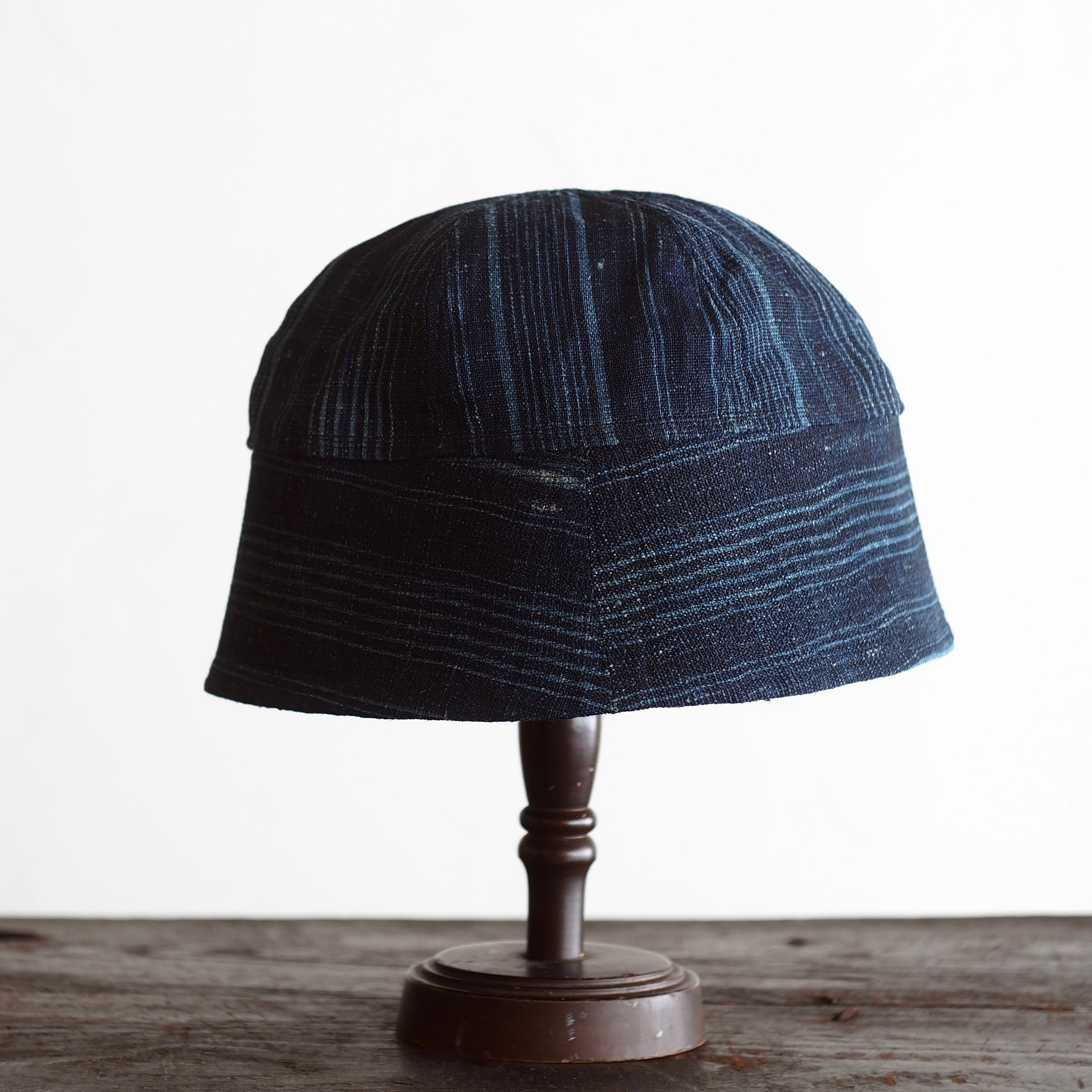 NORA HAT ~type sailor~japan old indigo hemp stripe