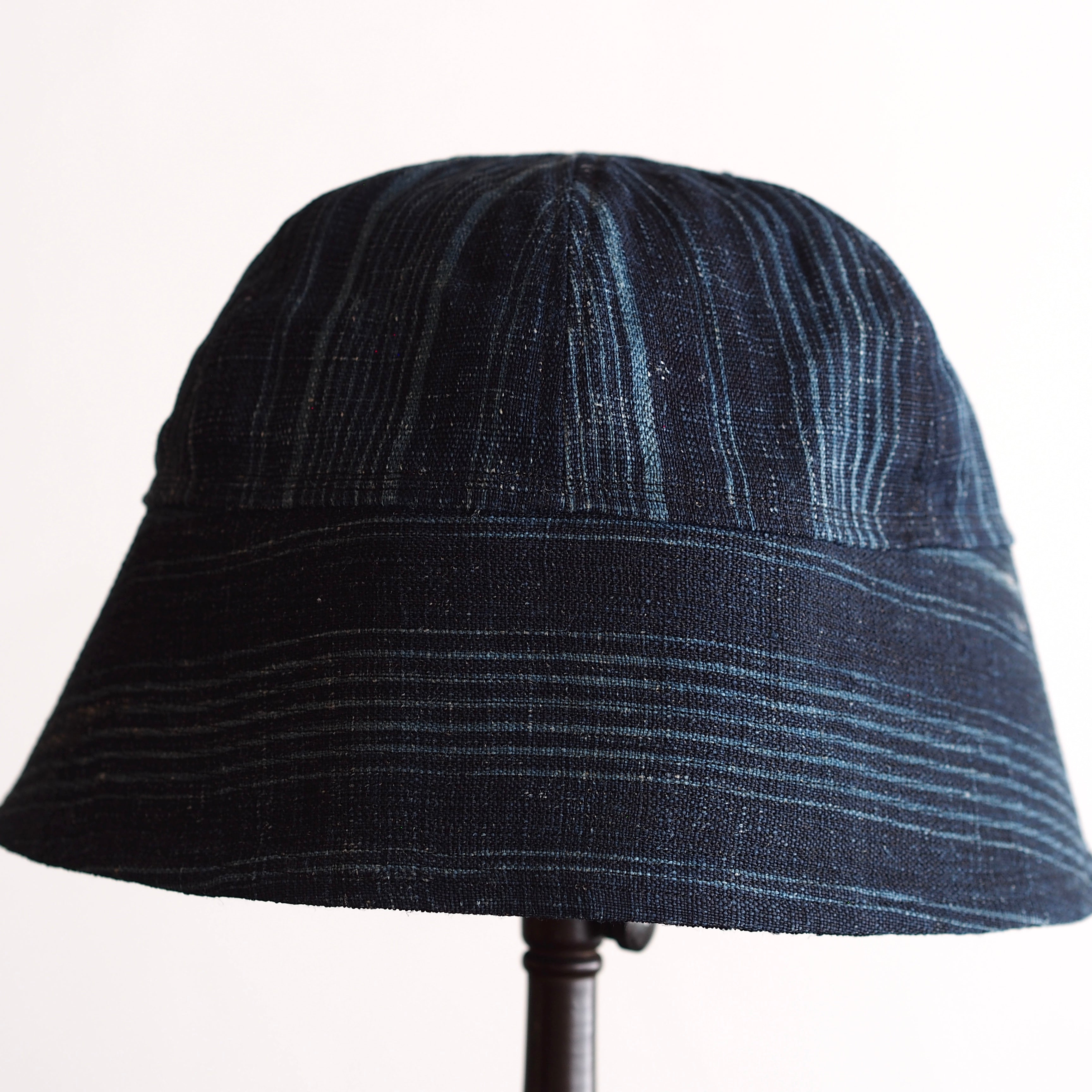 NORA HAT ~type sailor~japan old indigo hemp stripe