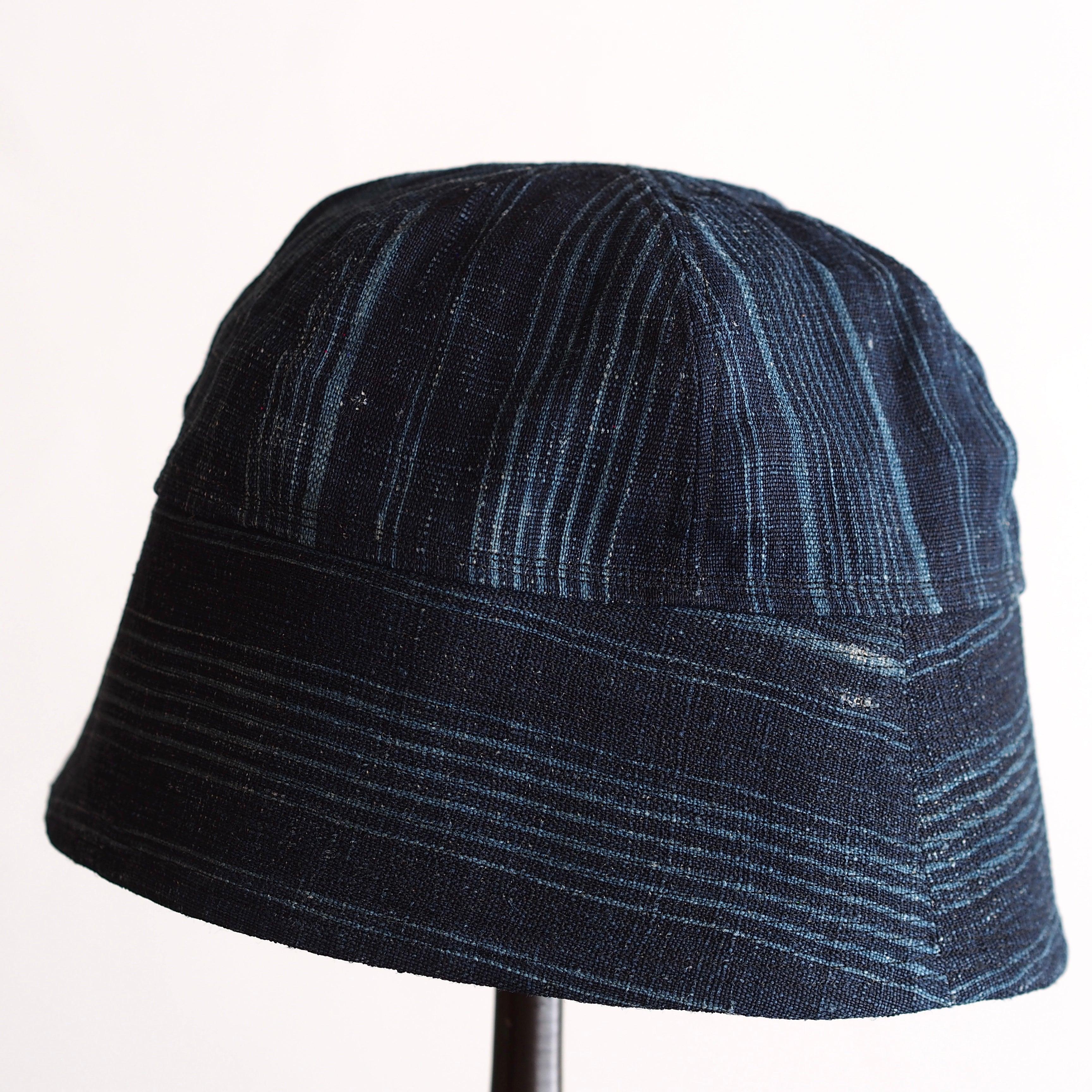 NORA HAT ~type sailor~japan old indigo hemp stripe