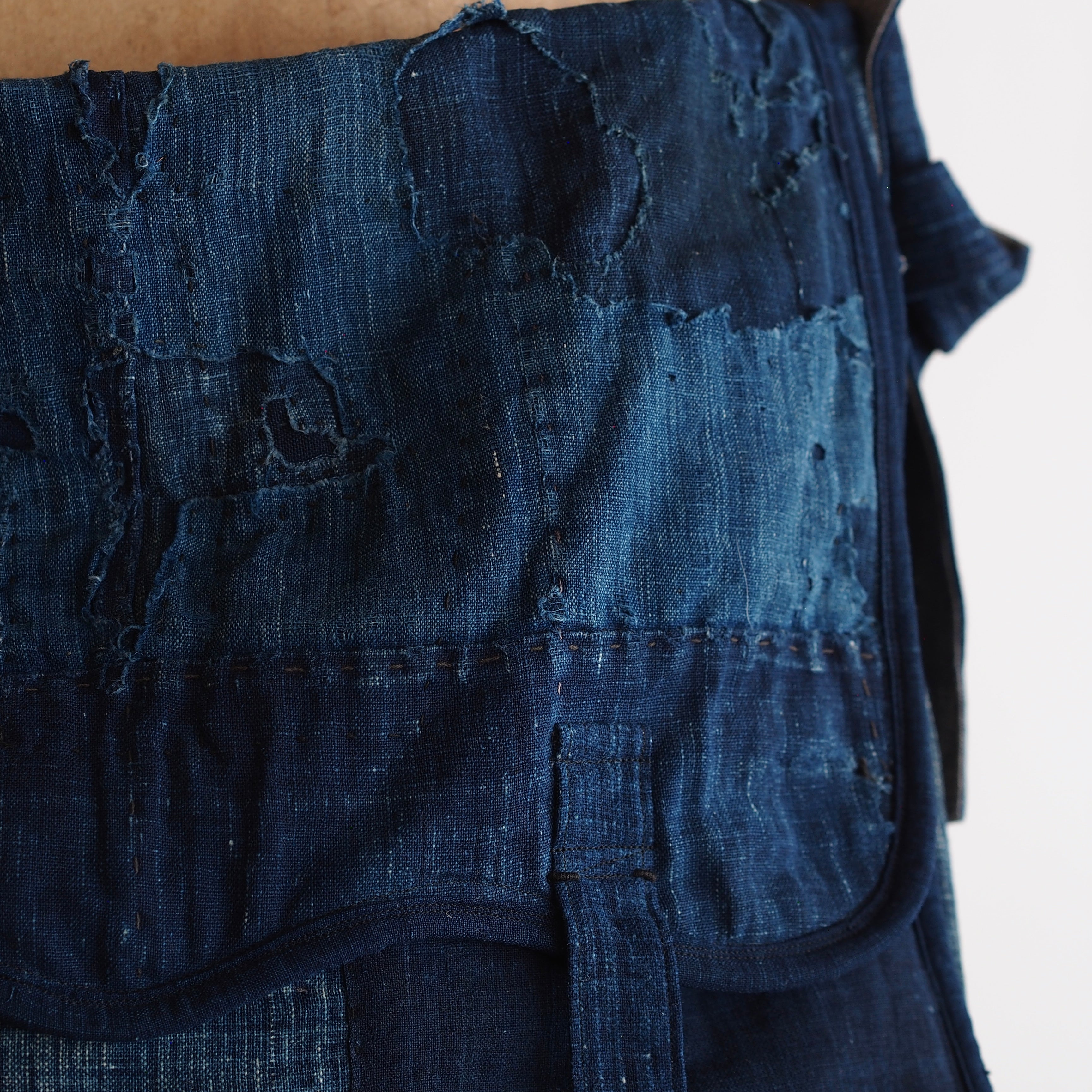 NORA BAG~type postman~japan old indigo boro